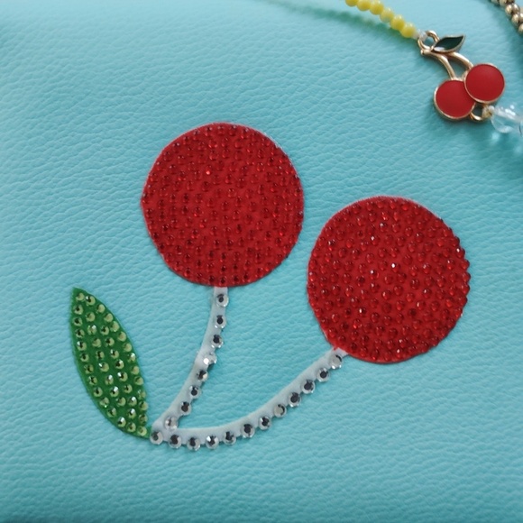 Claire's | Embellished Cherries Wristlet Wallet - NEW - Picture 2 of 5